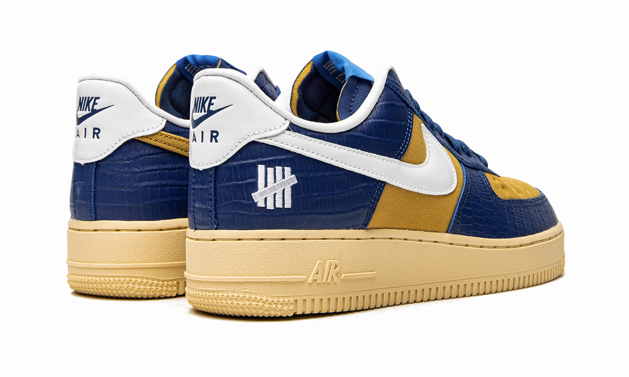 Fit Today Wild Step Air Force 1 Low "Undefeated - Blue Croc"