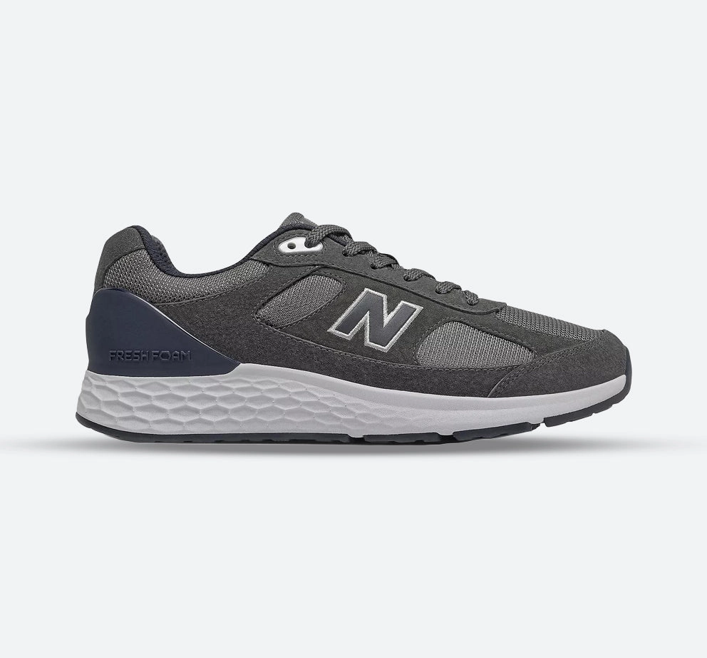 Womens Wide Fit New Balance MW1880 Walking Trainers - Grey/Eclipse Fashion Guy