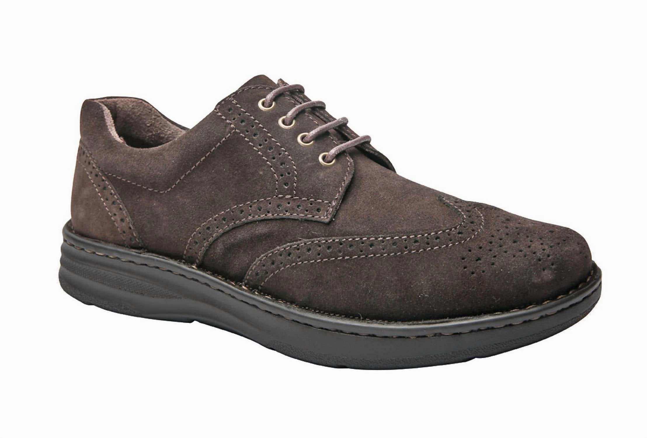 Men's Delaware Wingtip Oxford Shoes In Brown Fast-paced Sleek Design Client Meeting