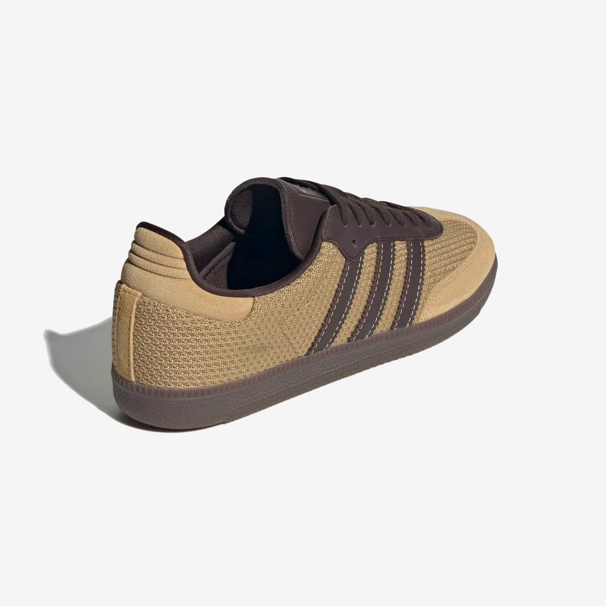 Smooth Finish Move Daily ADIDAS ORIGINALS | SAMBA OG { GOLDEN BEIGE/DARK BROWN/GUM