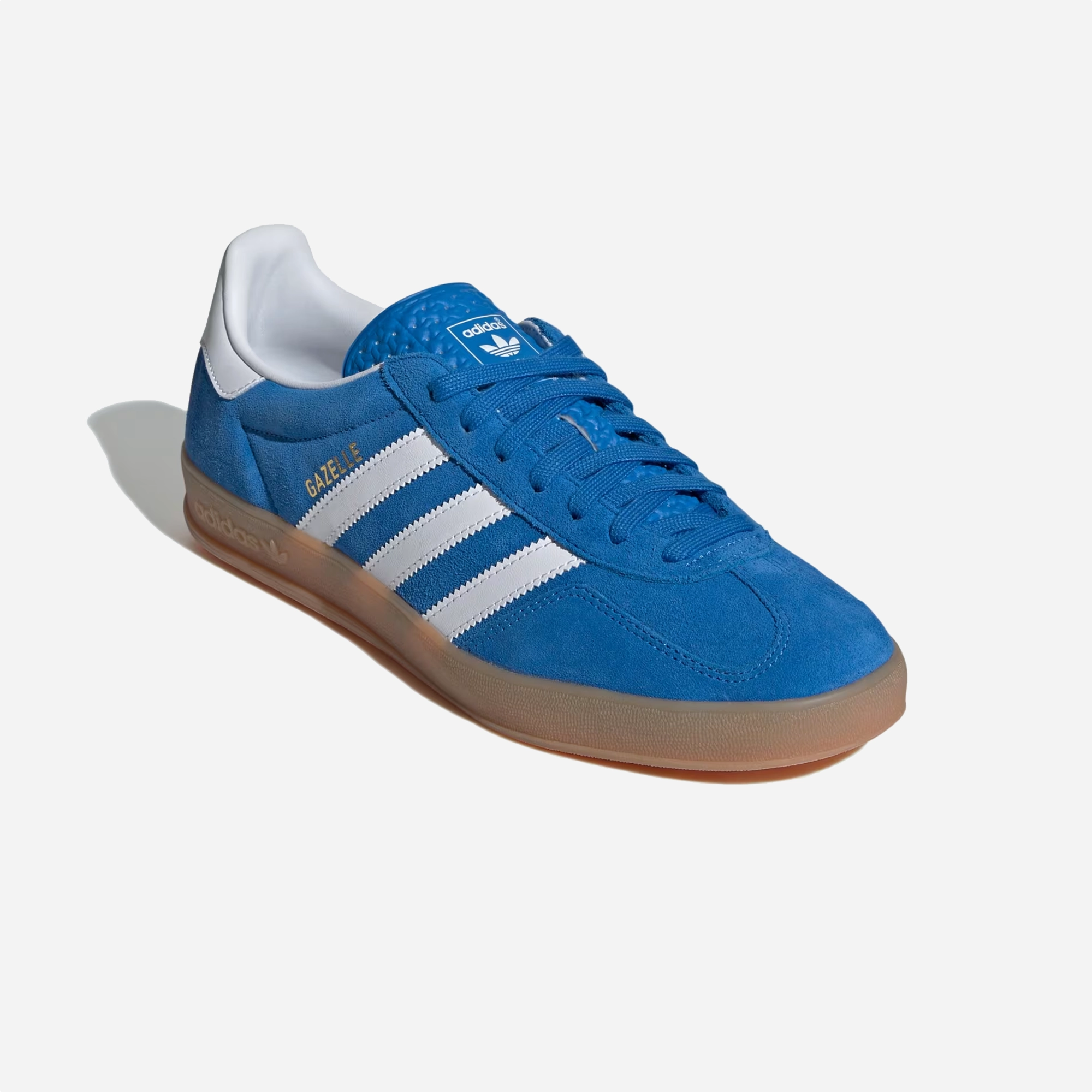 ADIDAS ORIGINALS | GAZELLE INDOOR { BLUE BIRD/CLOUD WHITE/GUM Thickened Midsole