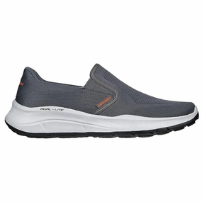 Skechers Men's Relaxed Fit Equalizer 5.0 Grand Legacy Shoes - Charcoal / White Supportive support