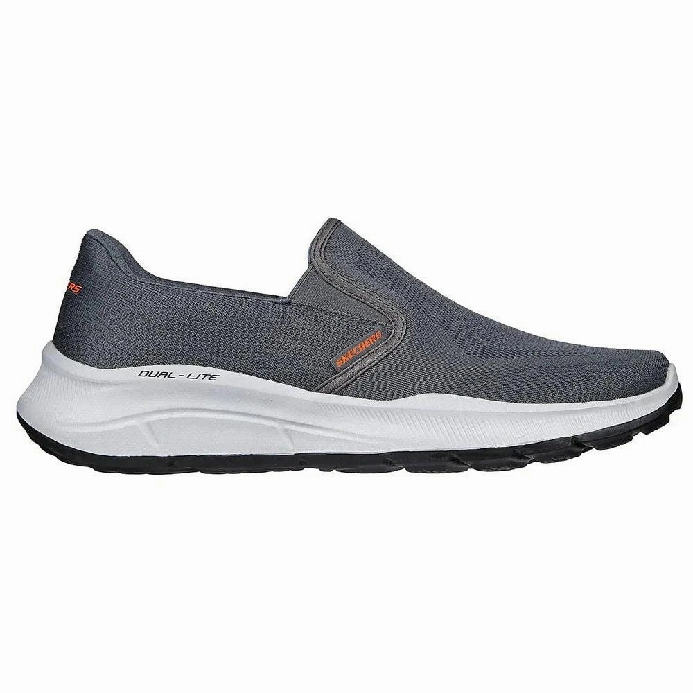 Skechers Men's Relaxed Fit Equalizer 5.0 Grand Legacy Shoes - Charcoal / White Supportive support