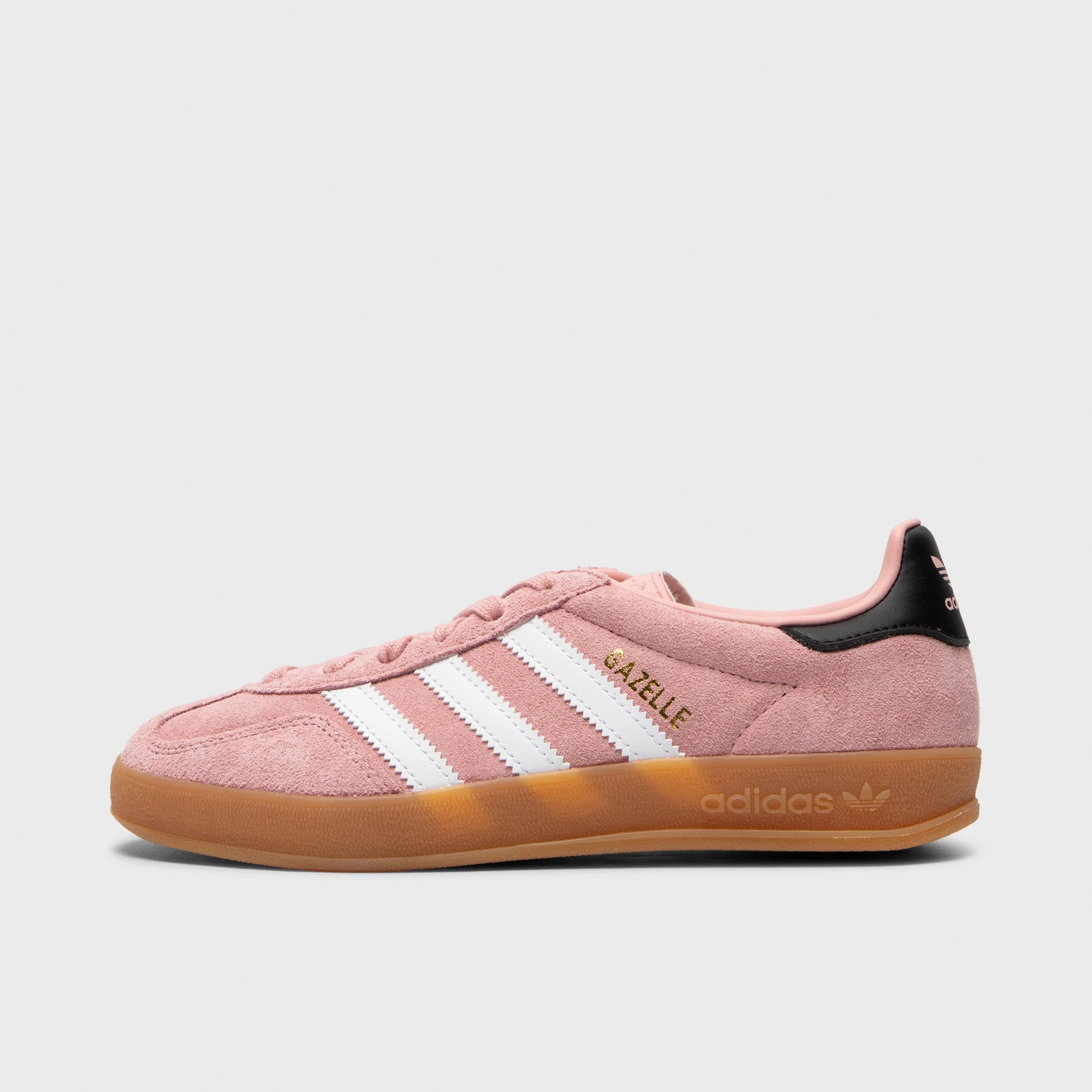 adidas Juniors' Gazelle Indoor Wonder Mauve / White - Core Black TPUOutsole