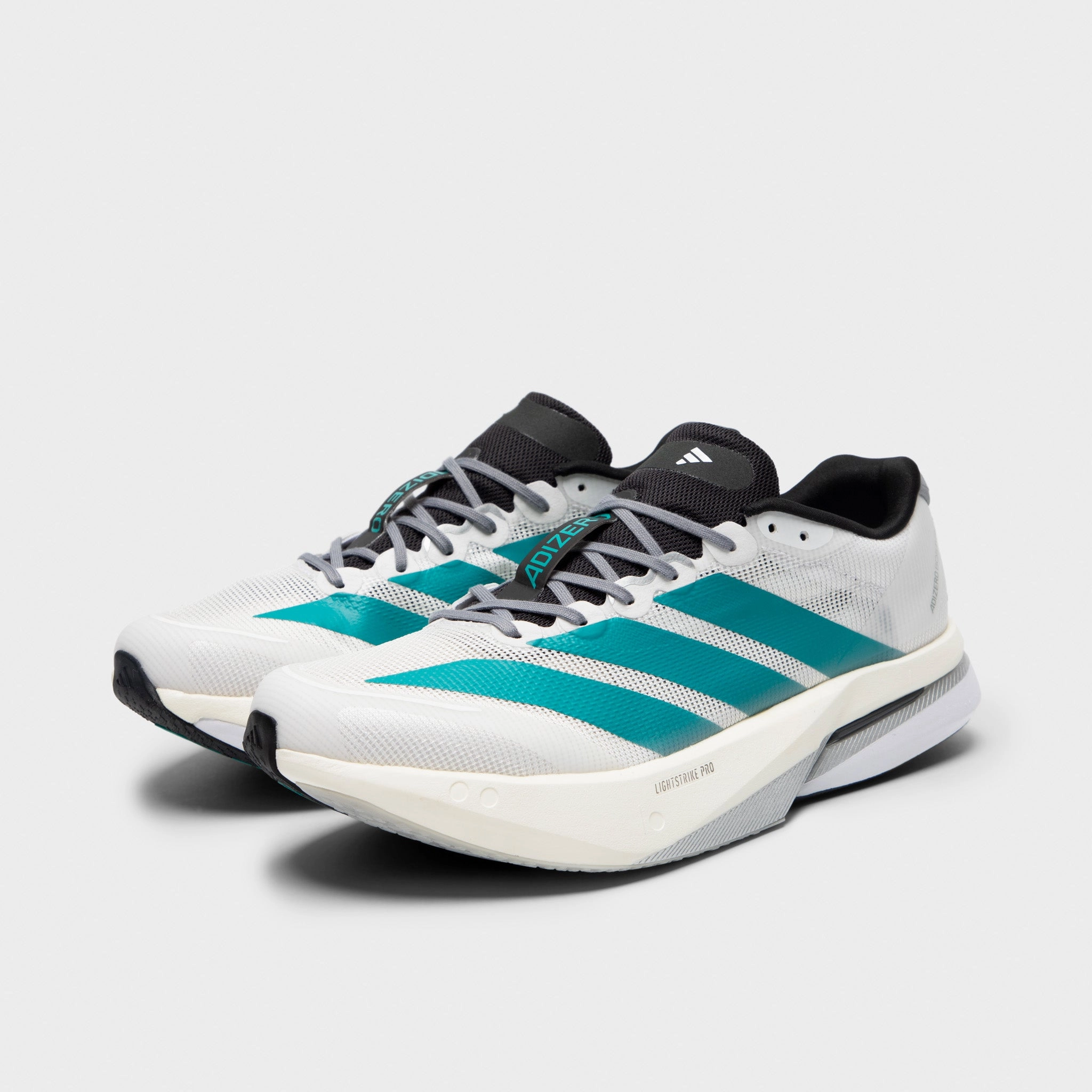 adidas Adizero Boston 13 White / Pure Tea - Grey Durable rubber sole