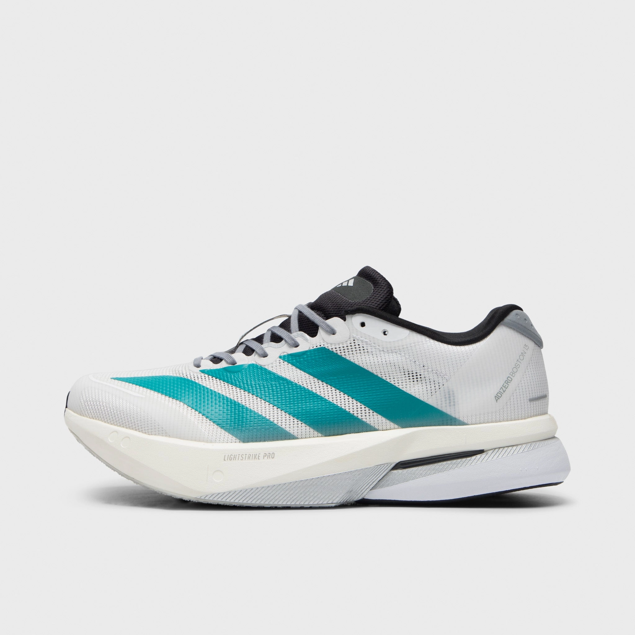 Speedy Walk Shock Diffusing Heel adidas Adizero Boston 13 White / Pure Tea - Grey