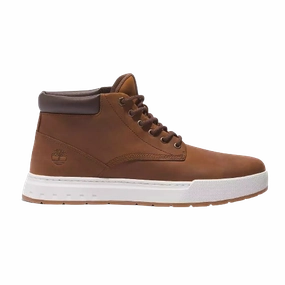 Timberland Men's Maple Grove Leather Chukka Boots Shoes - Medium Brown / Full Grain Heel To Toe Drop Cooling system