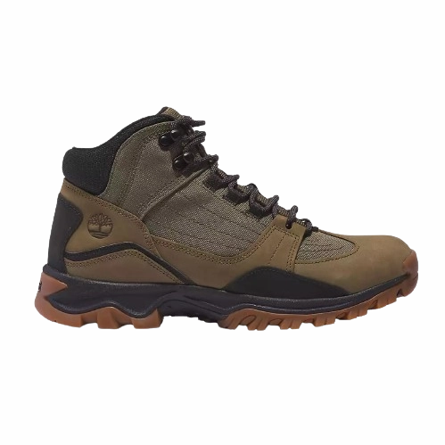 Sleek Form Step Comfort Timberland Men's Mt. Maddsen Mid Lace-Up Hiking Boot Shoes - Olive Nubuck