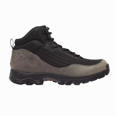 Timberland Men's Mt. Maddsen Mid Lace-Up Waterproof Hiking Boot Shoes - Black Mesh / Grey Iconic Ease
