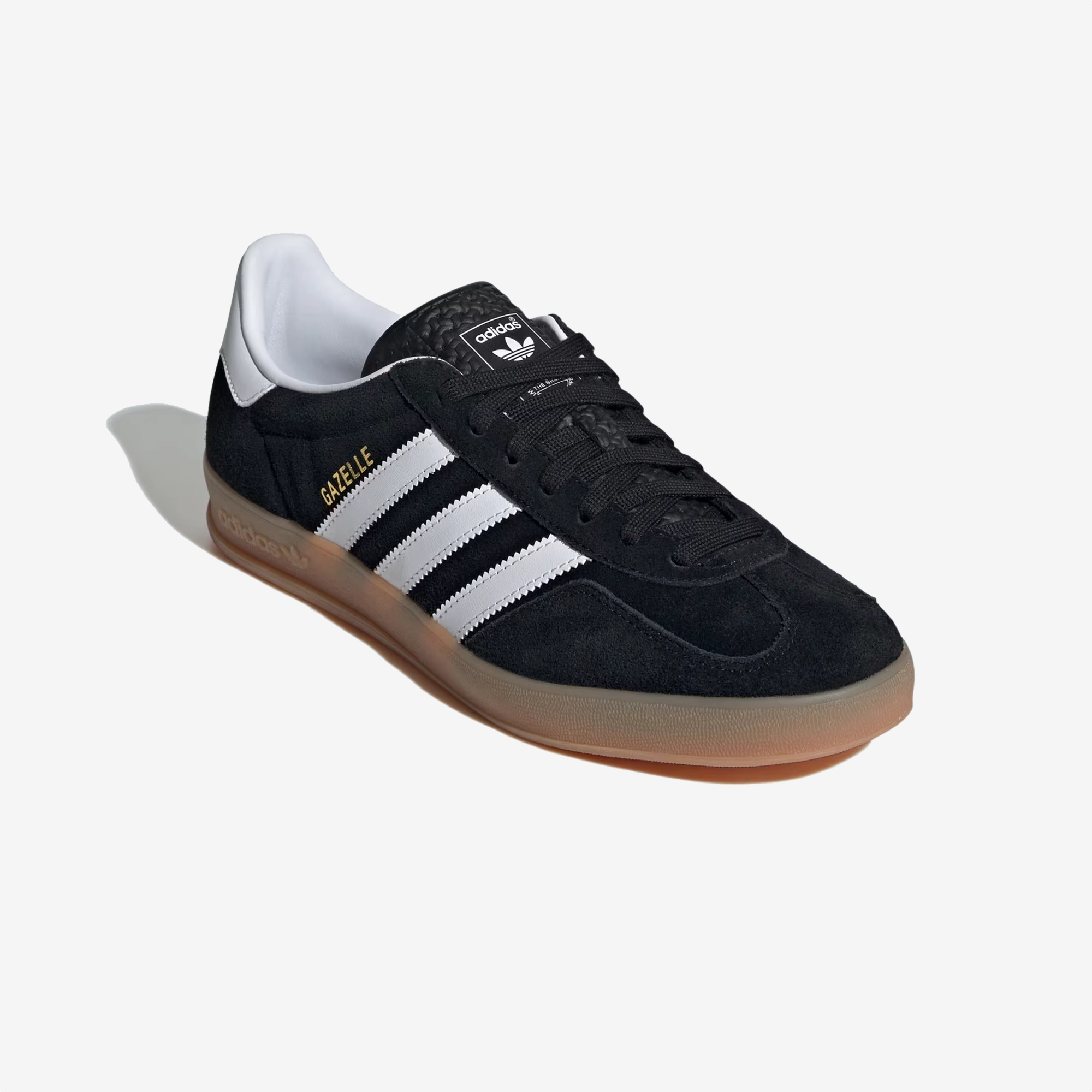 NarrowFit ADIDAS ORIGINALS | GAZELLE INDOOR { CORE BLACK/CLOUD WHITE/GUM