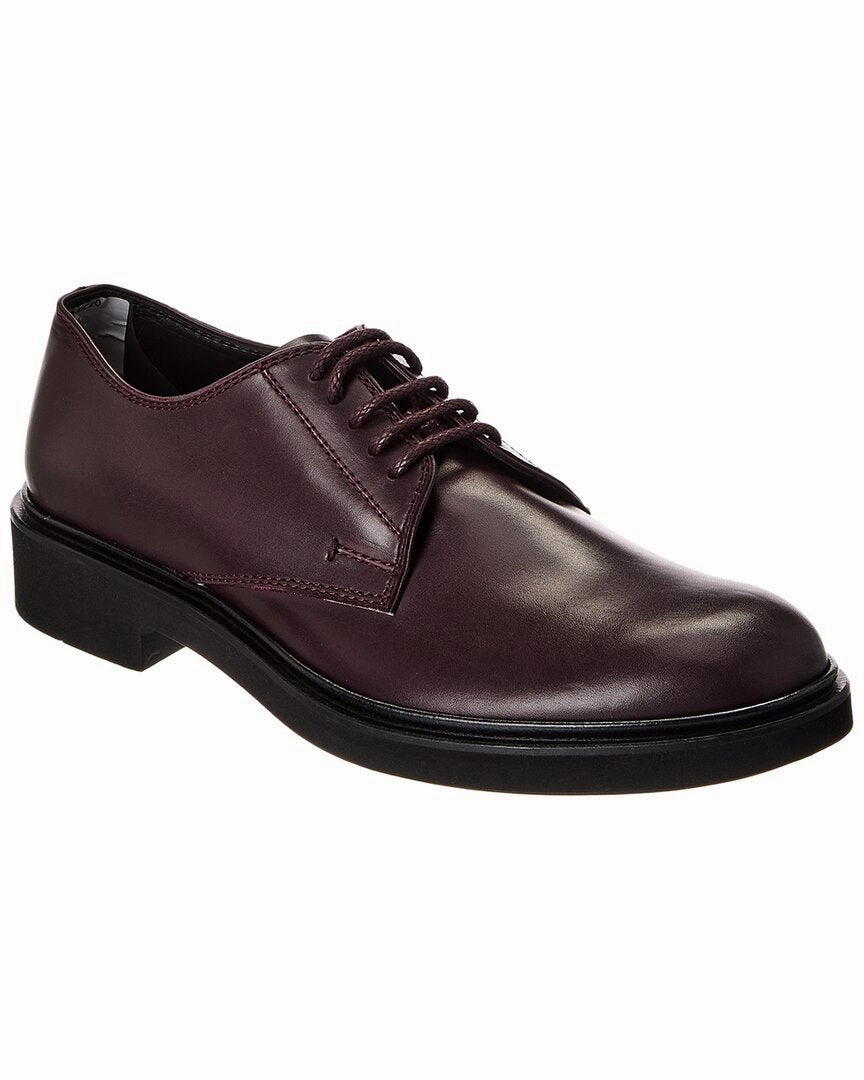 TOD??s Leather Derby Classic Brown Weekend Formal
