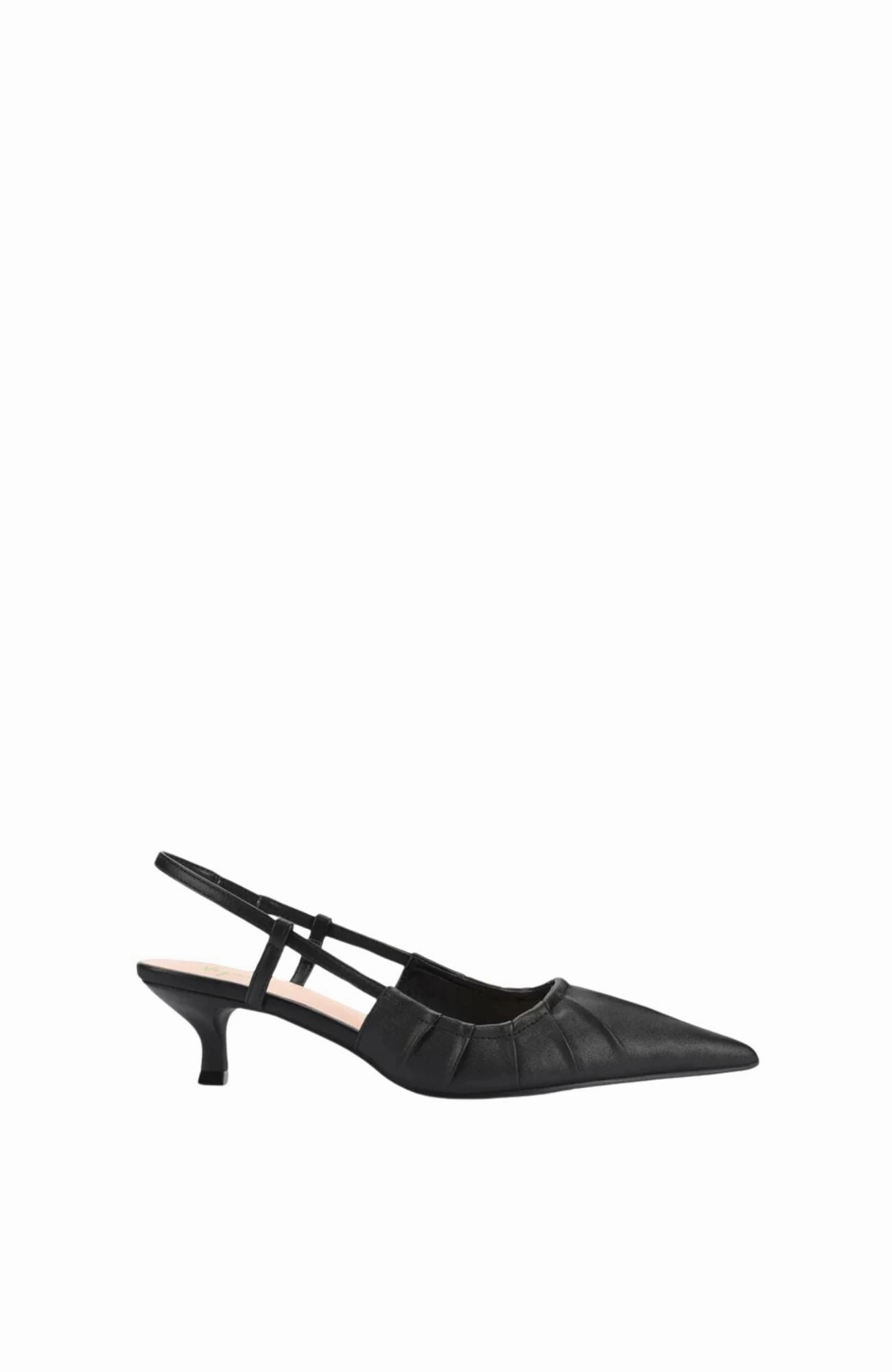 Weather Proof Lucius Slingback Kitten Heels Black