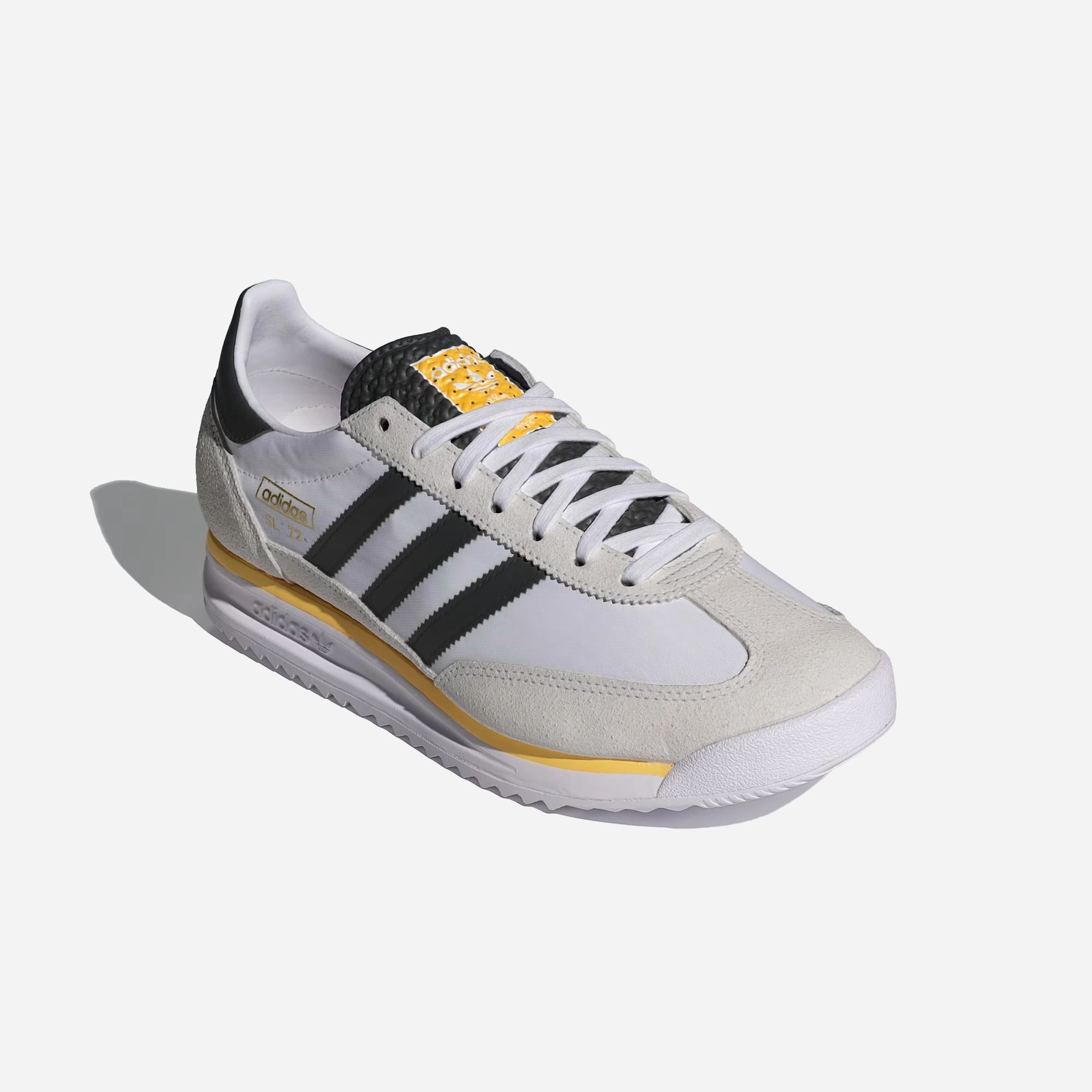Adidas Originals | SL 72 RS { CLOUD WHITE/CORE BLACK/SPARK Torque Control Plate Power Grip