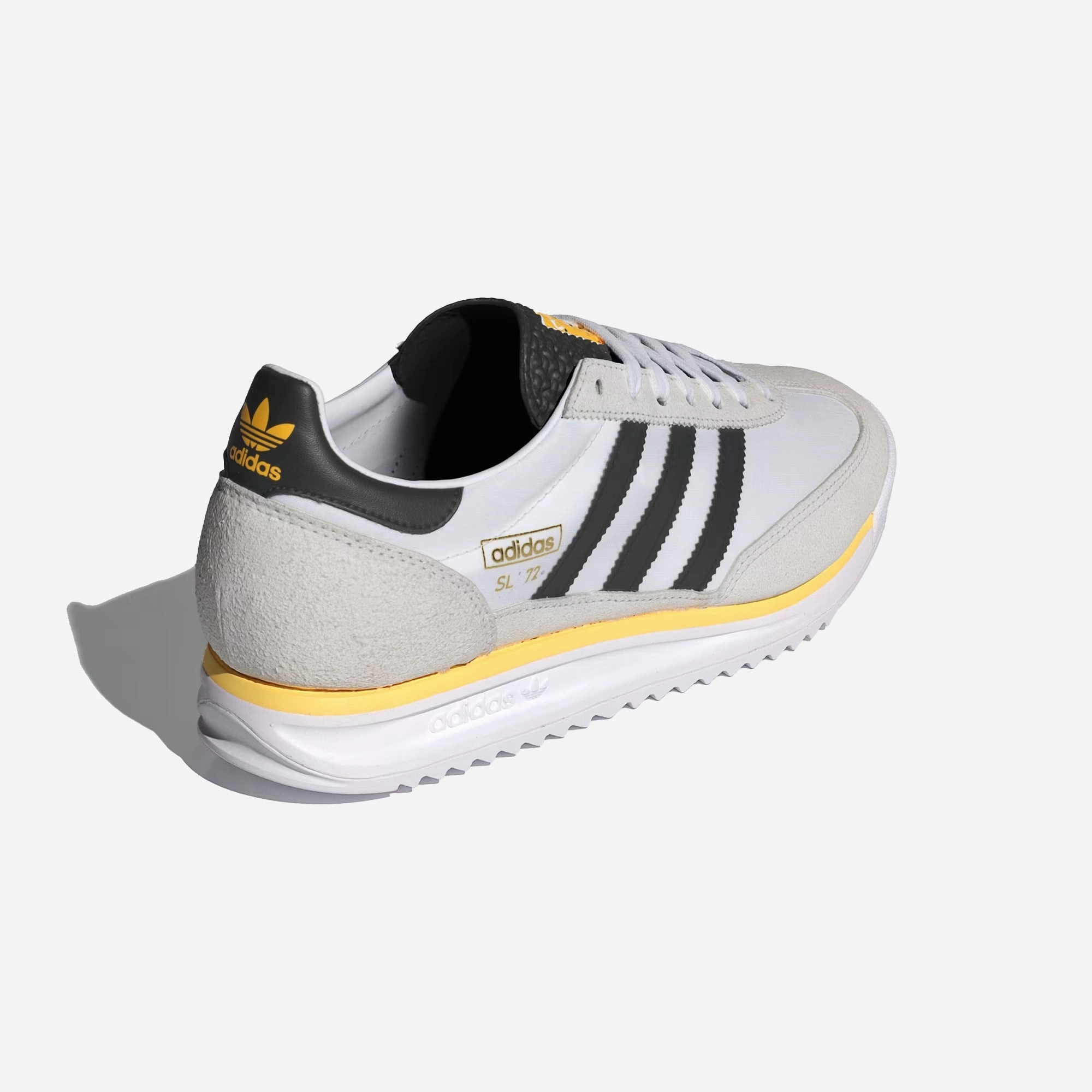 Adidas Originals | SL 72 RS { CLOUD WHITE/CORE BLACK/SPARK Tailored lining Compression Balanced Midsole
