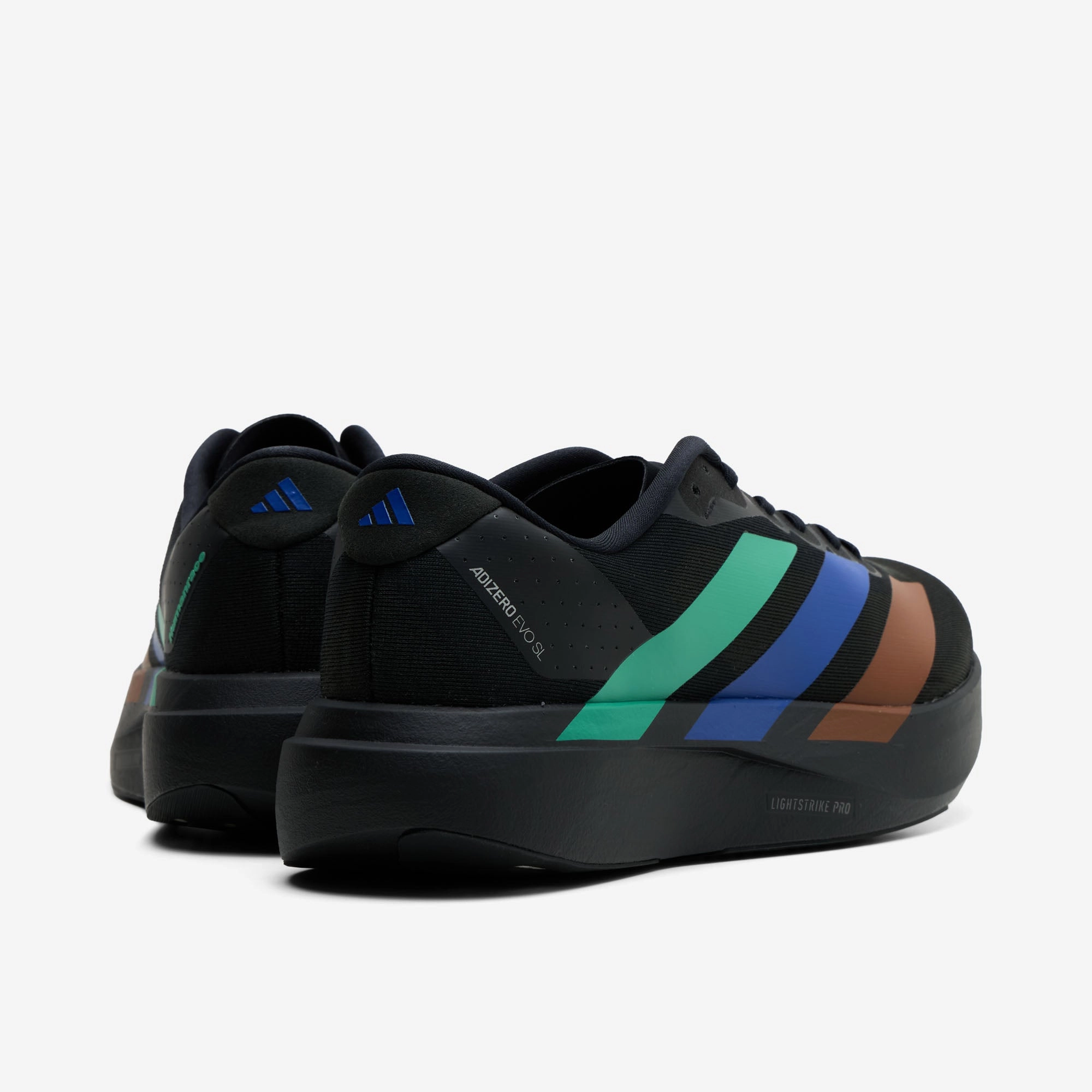 adidas x Pharrell Humanrace Adizero EVO SL Core Black / Semi Court Green - Semi Lucid Blue Wellness - Promoting