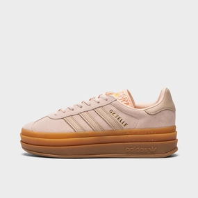 Shock Absorption Midsole Cushion max adidas Juniors' Gazelle Bold Wonder Quartz / Wonder Taupe - Gum