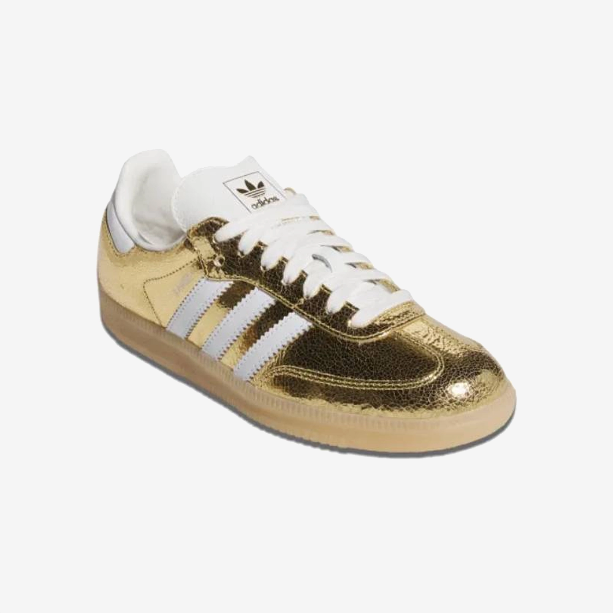 All Day Comfort Engineering ADIDAS ORIGINALS | SAMBA OG { GOLD METALLIC/WHITE-CORE WHITE