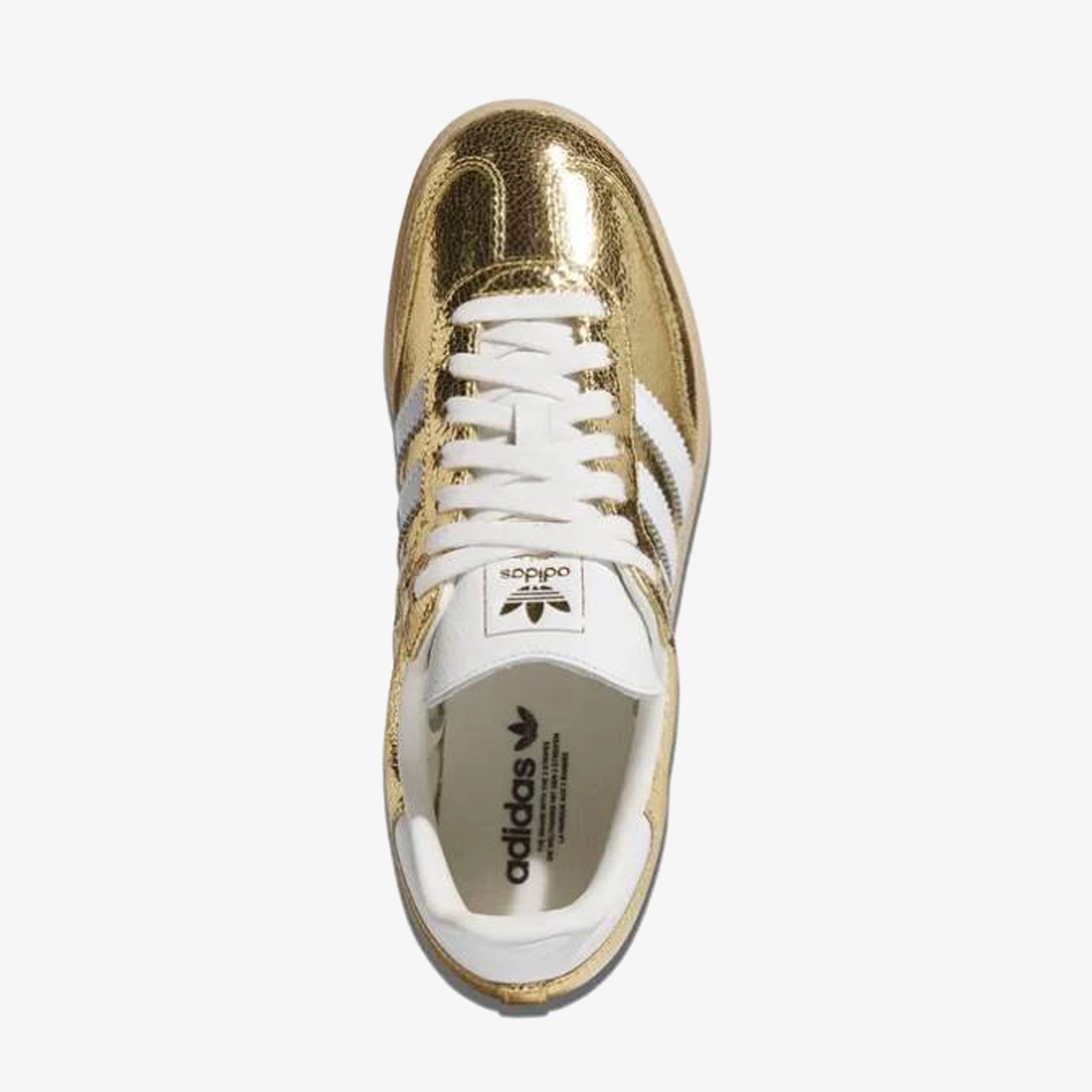 ADIDAS ORIGINALS | SAMBA OG { GOLD METALLIC/WHITE-CORE WHITE Grip Texture OrthoticFriendly