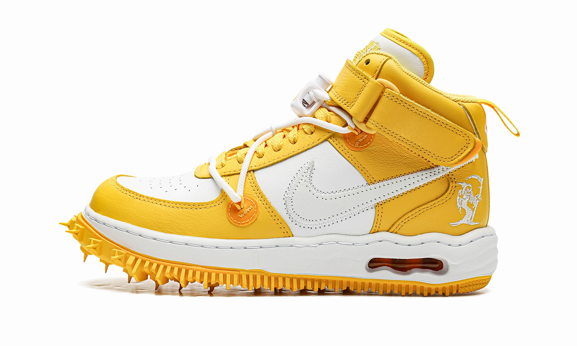 Grip Comfort Air Force 1 Mid "Off-White - Varsity Maize"