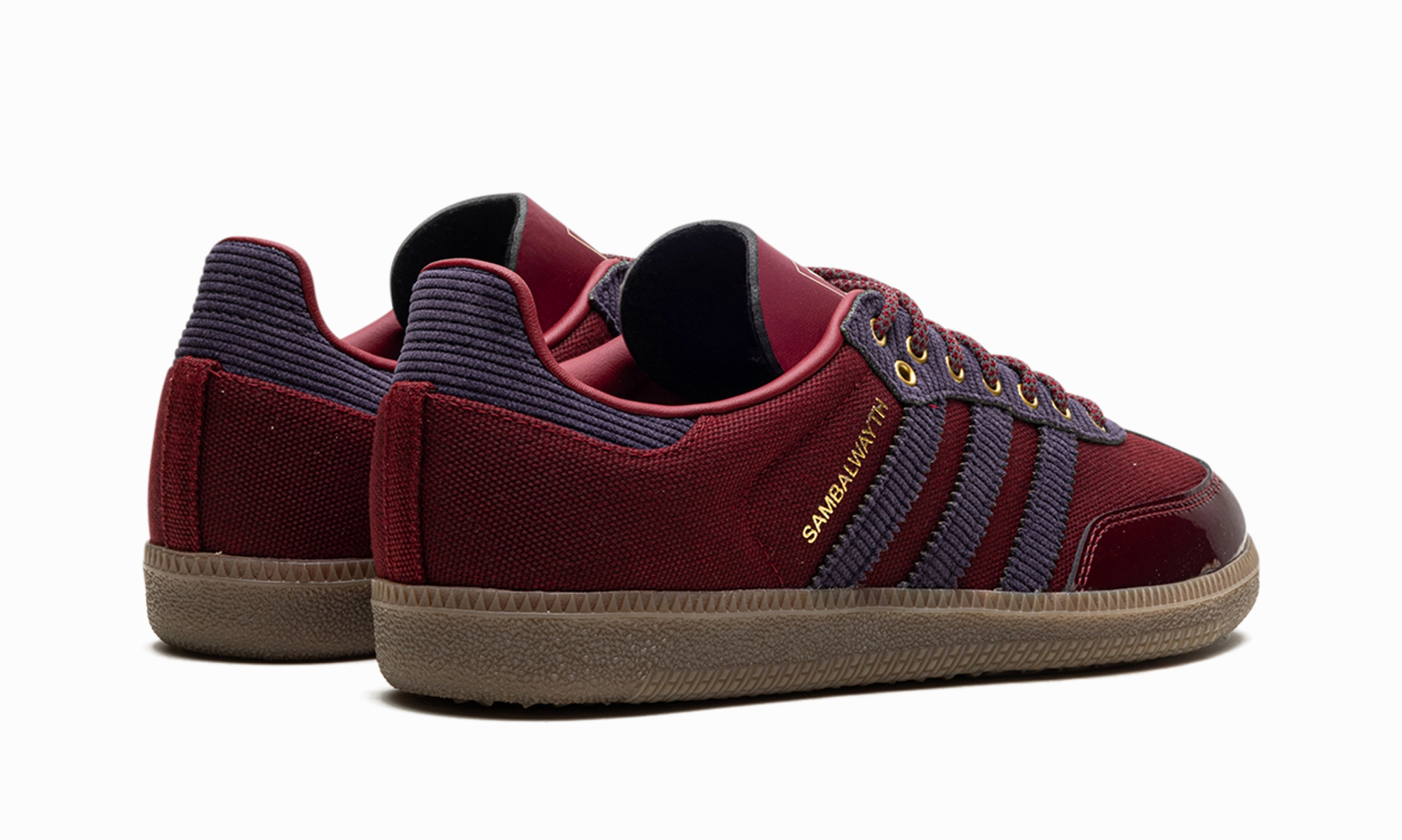 Samba "ALWAYTH - College Burgundy" Dynamic Flex Grooves Quiet Traction