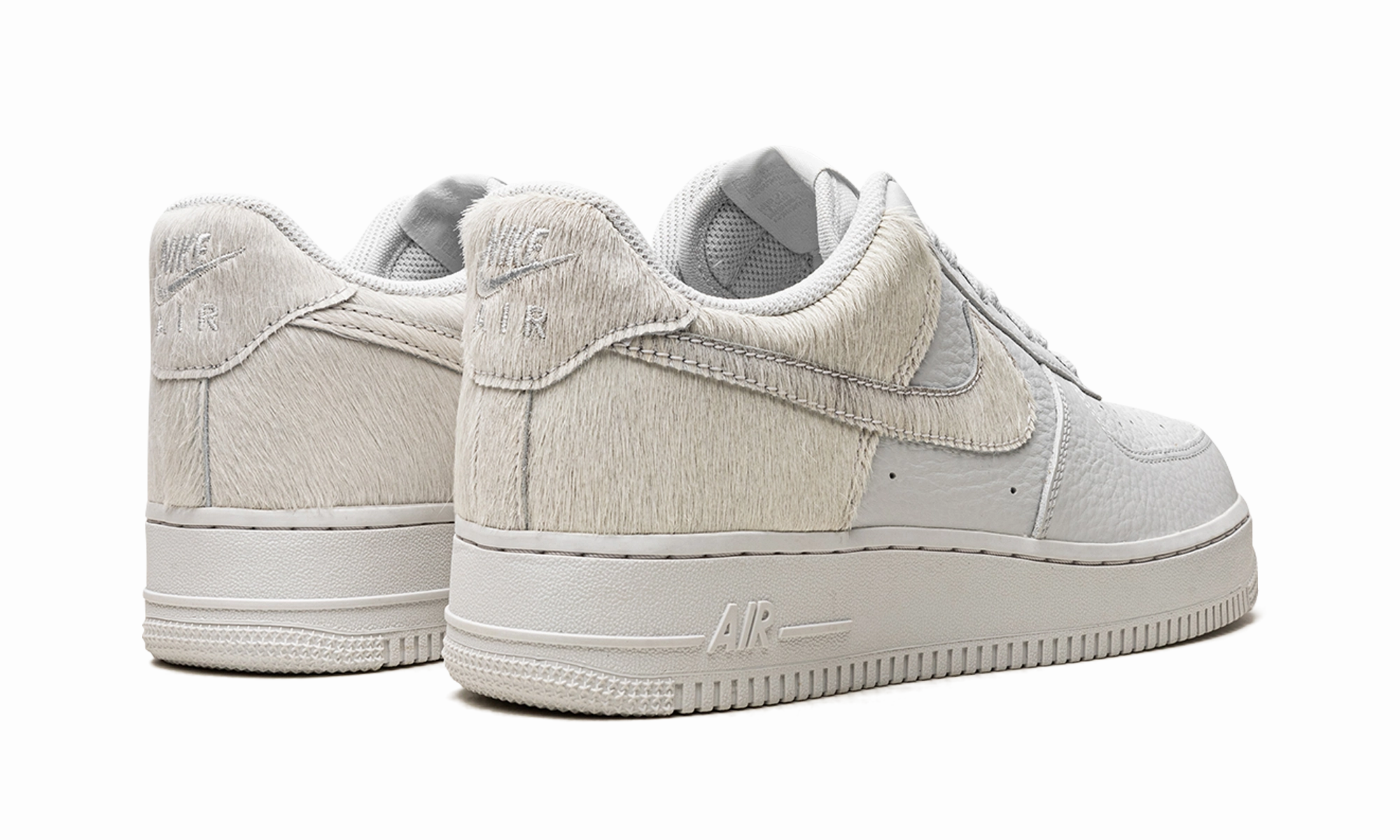 AIr Force 1 "White Pony Hair Heel" Cushion Boost