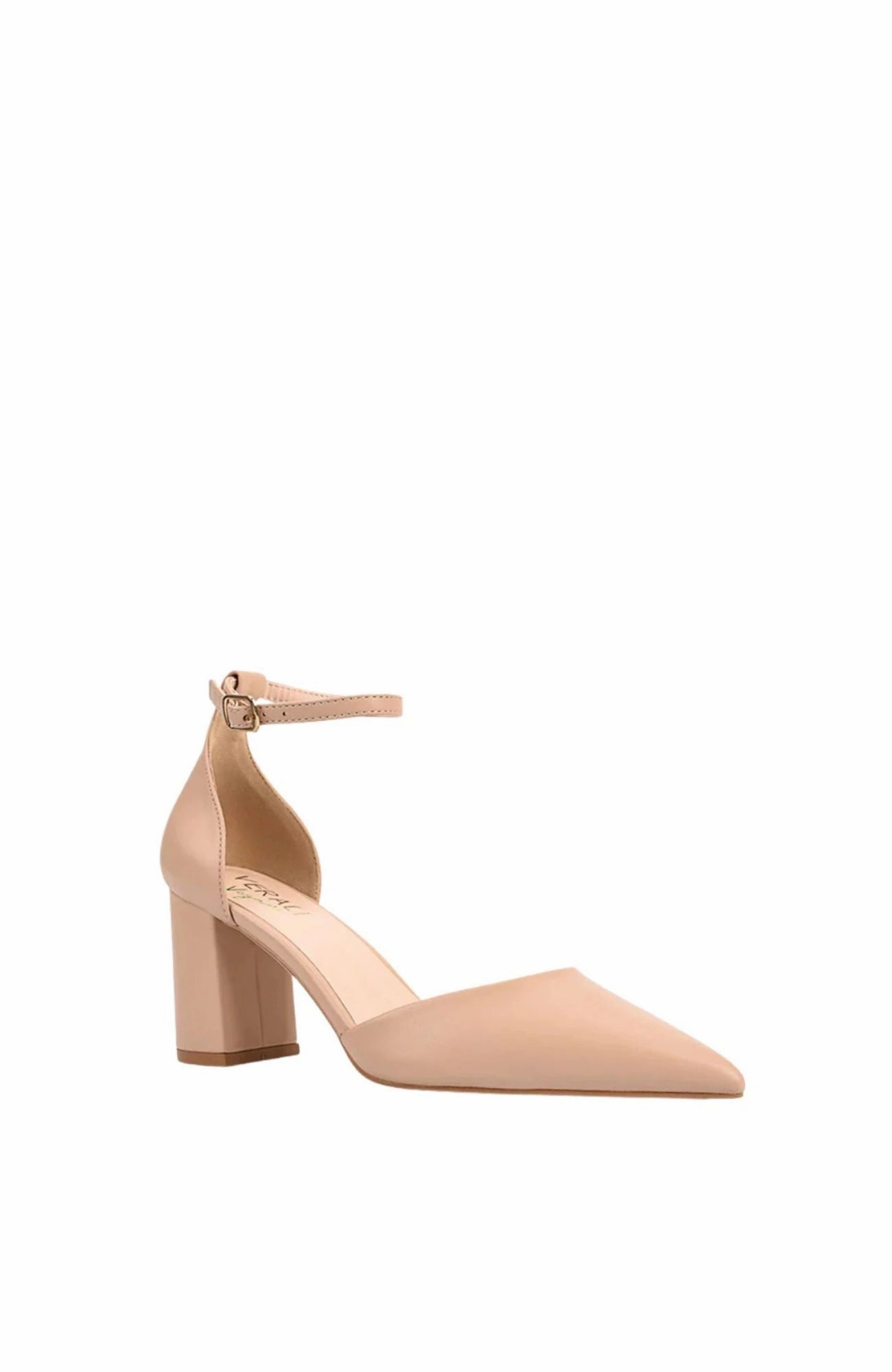 Eli Closed Toe Block Heels Nude Spotlight Spark