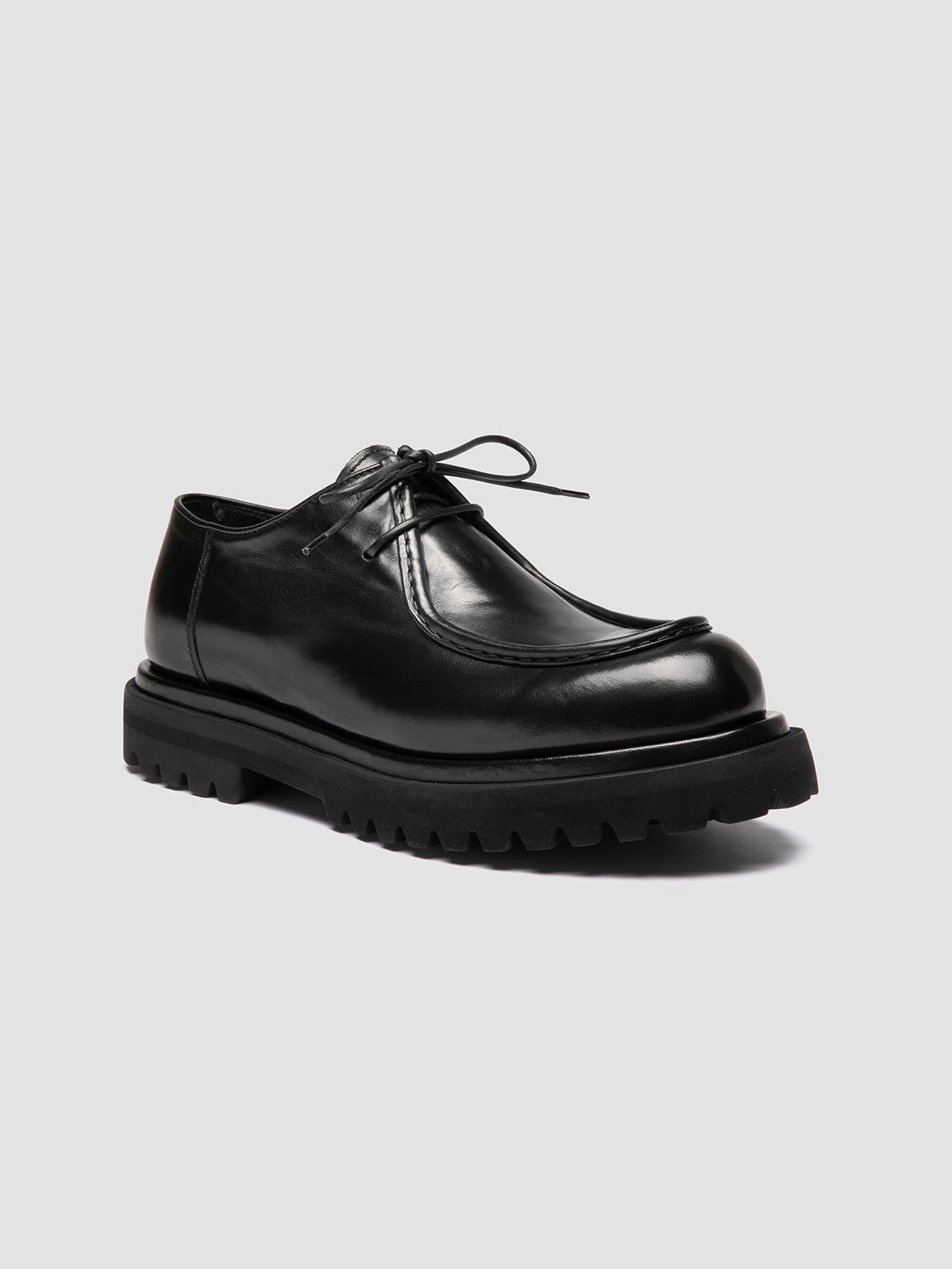 Universal Wear EVENTUAL DD 109 - Black Leather Derby Shoes