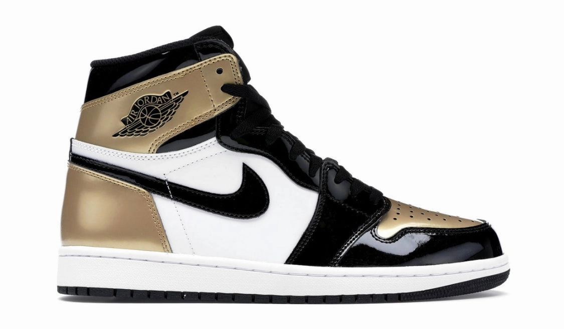 EnergyReturn Natural Walk Jordan 1 Retro High NRG Patent Gold Toe