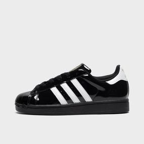 adidas Women's Superstar II Core Black / White - Gold Metallic Dual Density Outsoles Adjustable