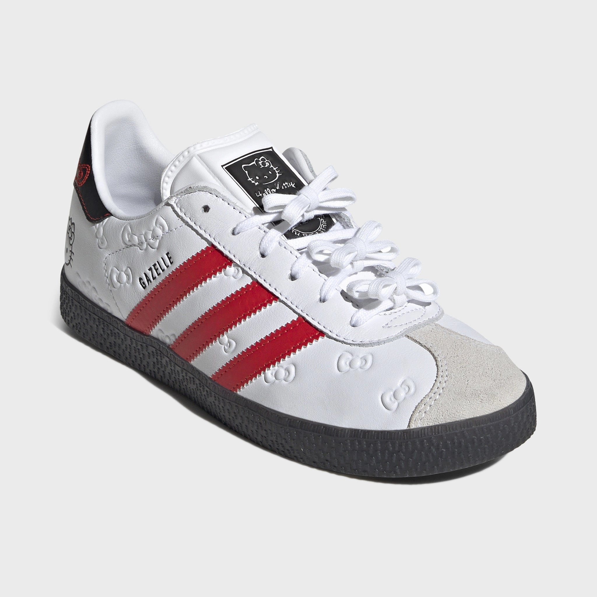 adidas x Hello Kitty Juniors' Gazelle White / Red Layered cushioning Pace Trainer