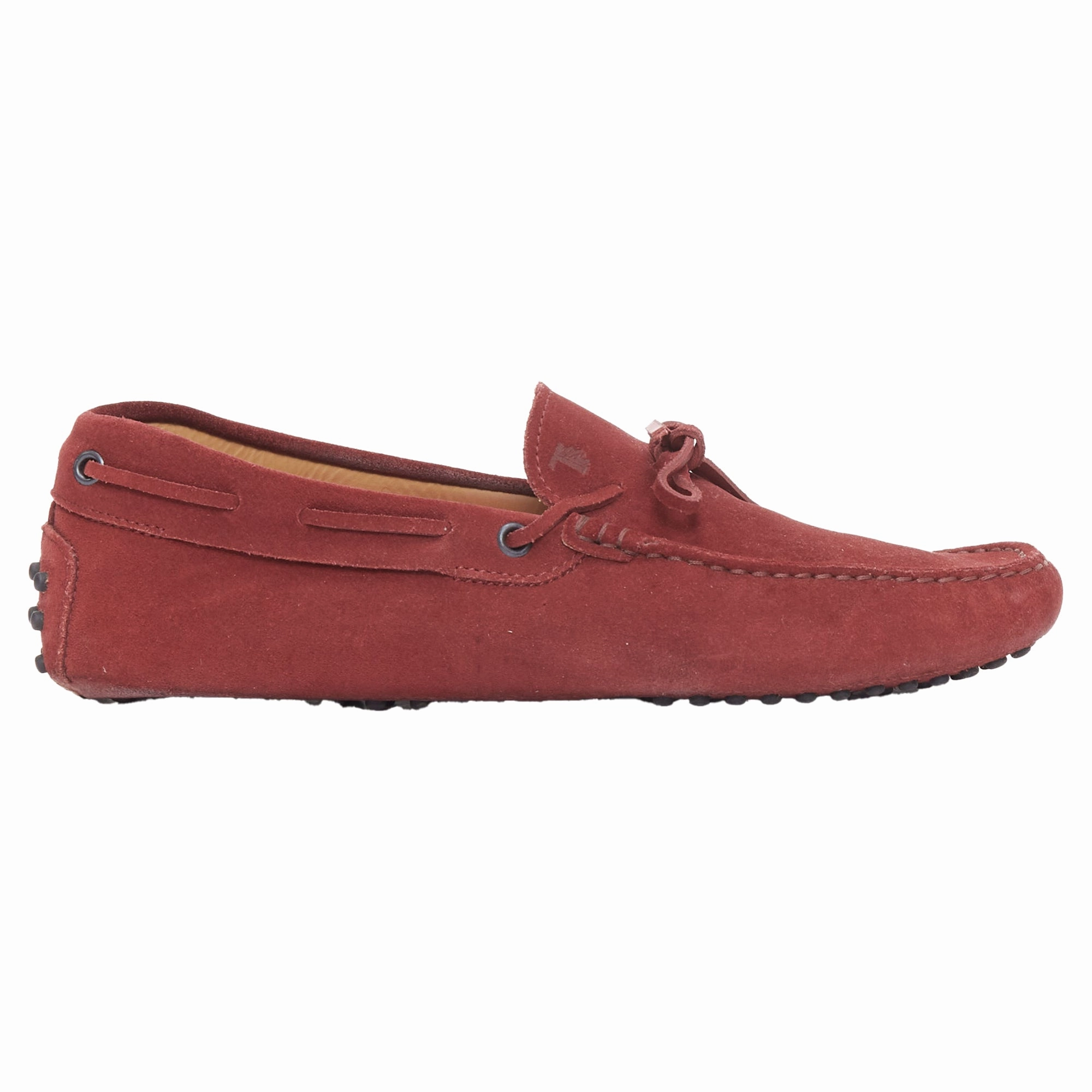 Tod's Gommino Suede Leather Dot Sole Driving Loafers Stable Fit Presentation Ready Anniversary Gift Oxfords