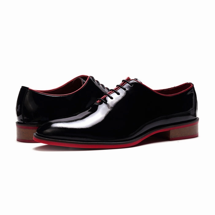 Stable Fit All Day Worker Tuxedos Patent Cap-toe Oxford