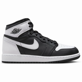 Nike Men's Air Jordan 1 Retro High OG Shoes - Black / White Slip   On Odor Resistant Lining
