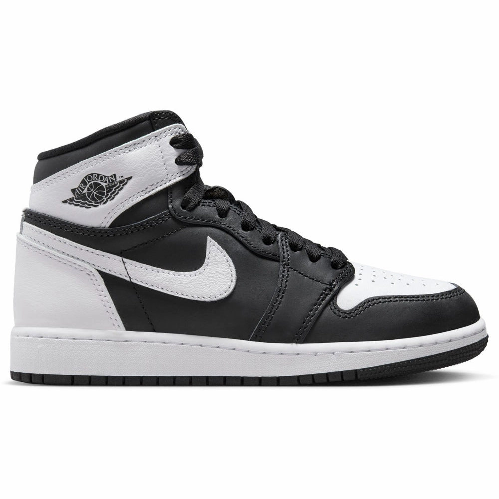 Nike Men's Air Jordan 1 Retro High OG Shoes - Black / White Slip   On Odor Resistant Lining