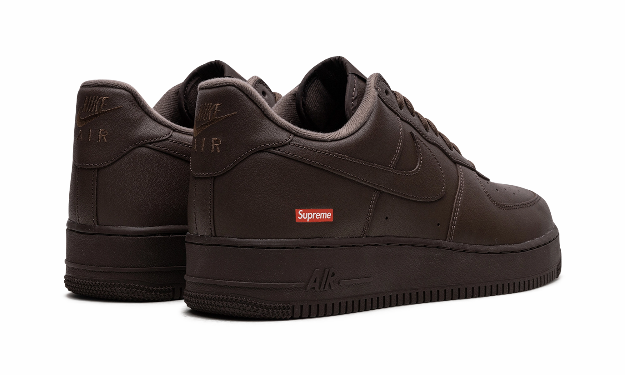 Break Walk Laidback Mood Air Force 1 "Supreme - Mini Box Logo Brown"