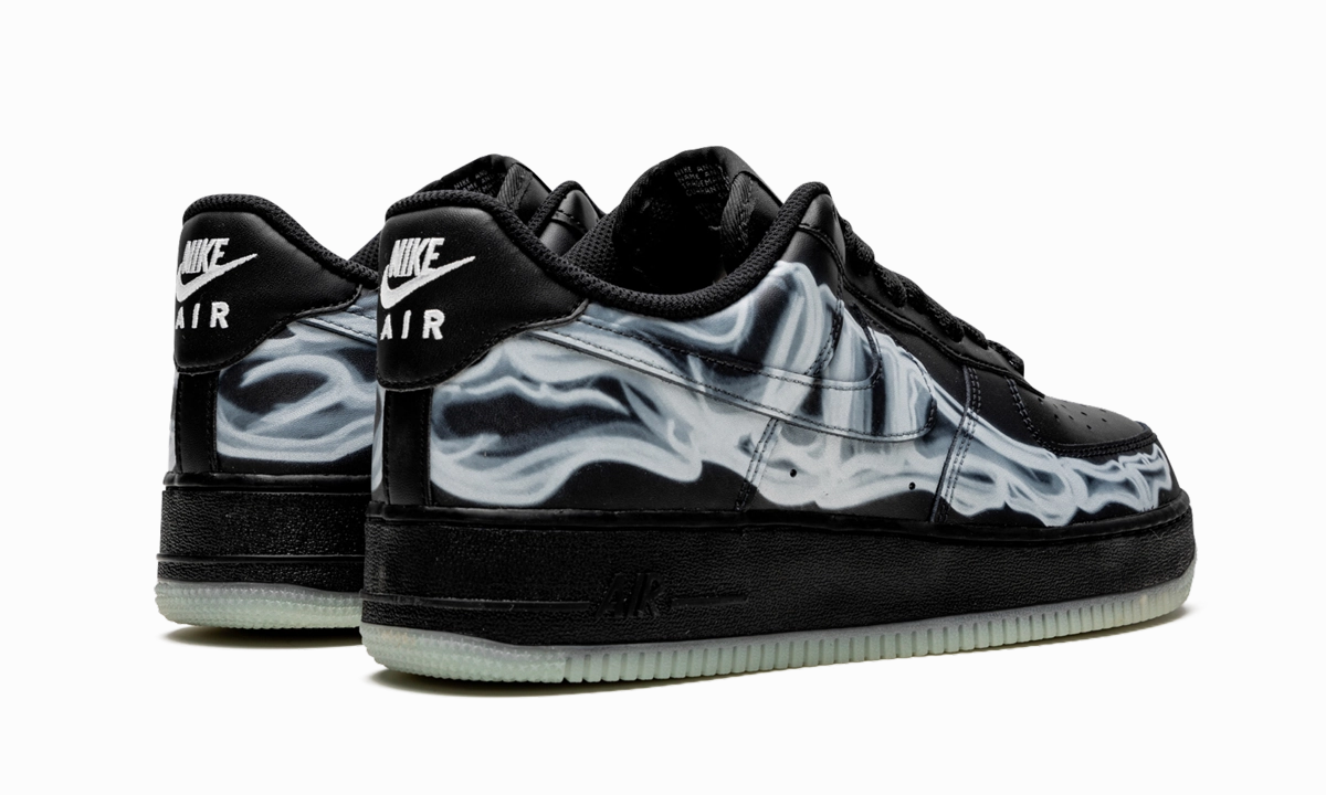 Air Force 1 Low "Skeleton - Black" Cool Streetwear Impact Dispersing Heel