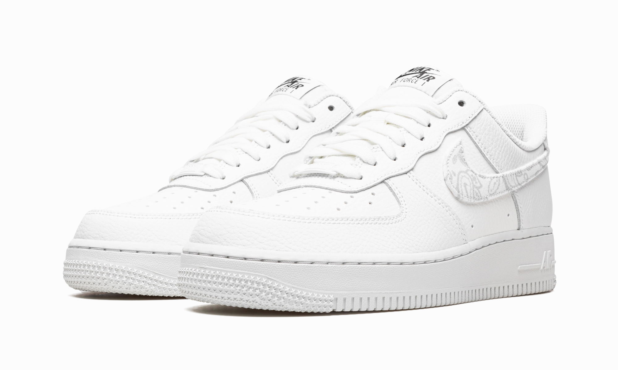 Stacked Heel AIR FORCE 1 LO MNS WMNS "White Paisley"