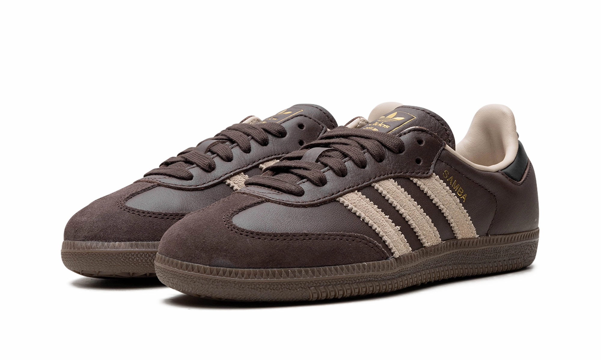 Samba OG "Dark Brown Beige Gum" Sleek Frame Zero Break In