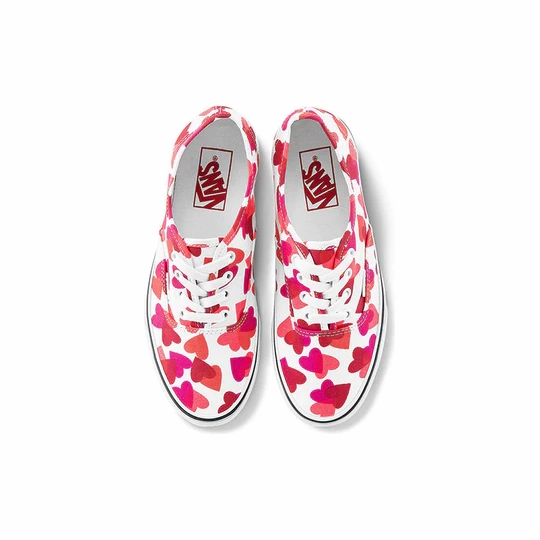 Vans Authentic Valentine Hearts Shoes - White / Red QualityConstruction
