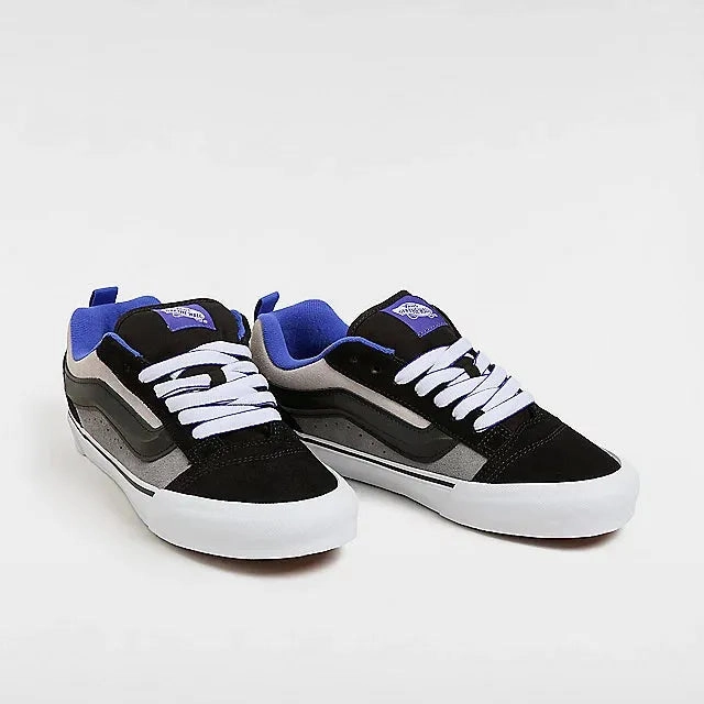 Seamless Upper Fabric Vans Men's Knu Skool Track Pack Shoes - Black / Blue / Beige