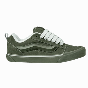 Breath Option Agile Step Vans Men's Knu Skool Utility Mono Shoes - Olive