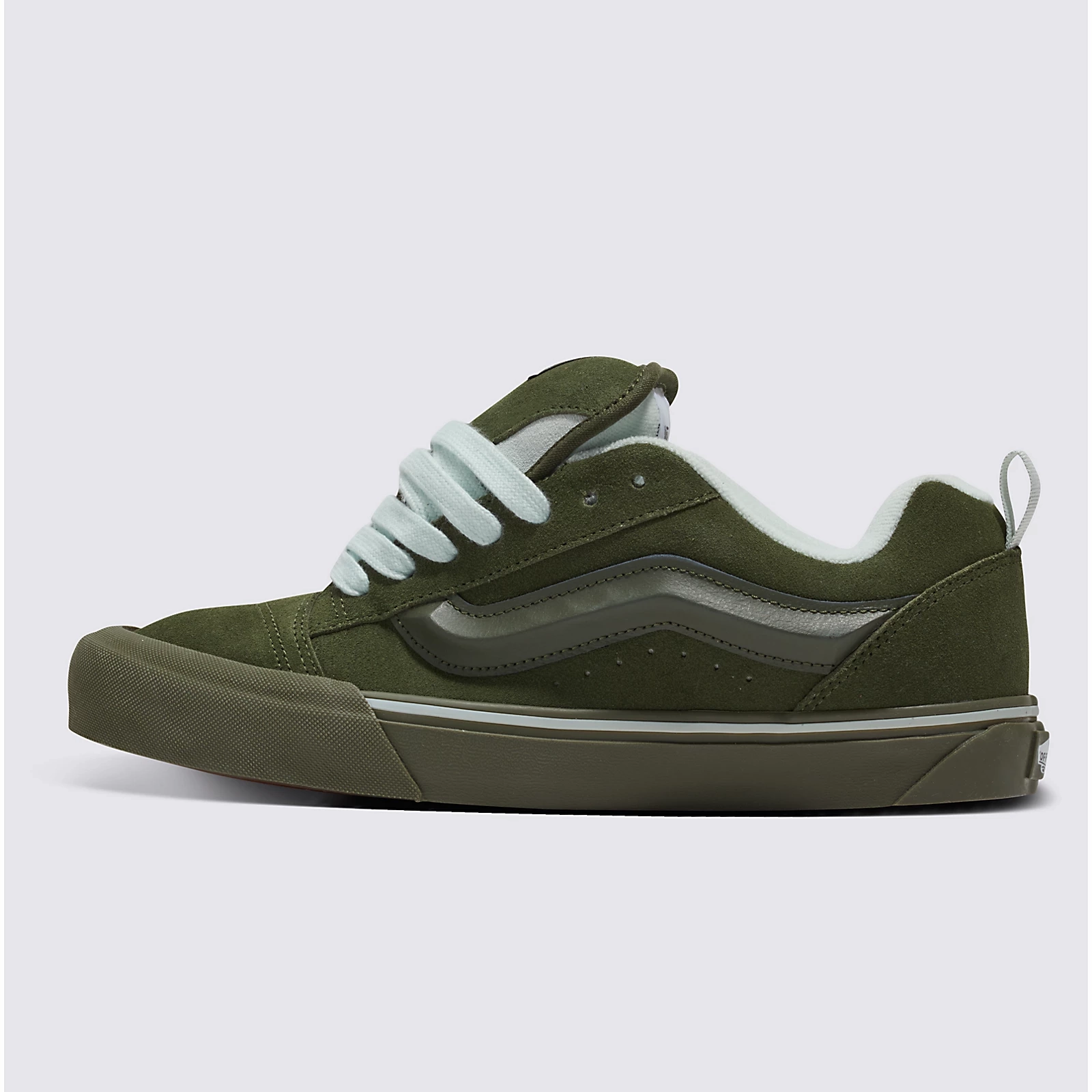 Airflow Channel System Chill Mode Vans Men's Knu Skool Utility Mono Shoes - Olive