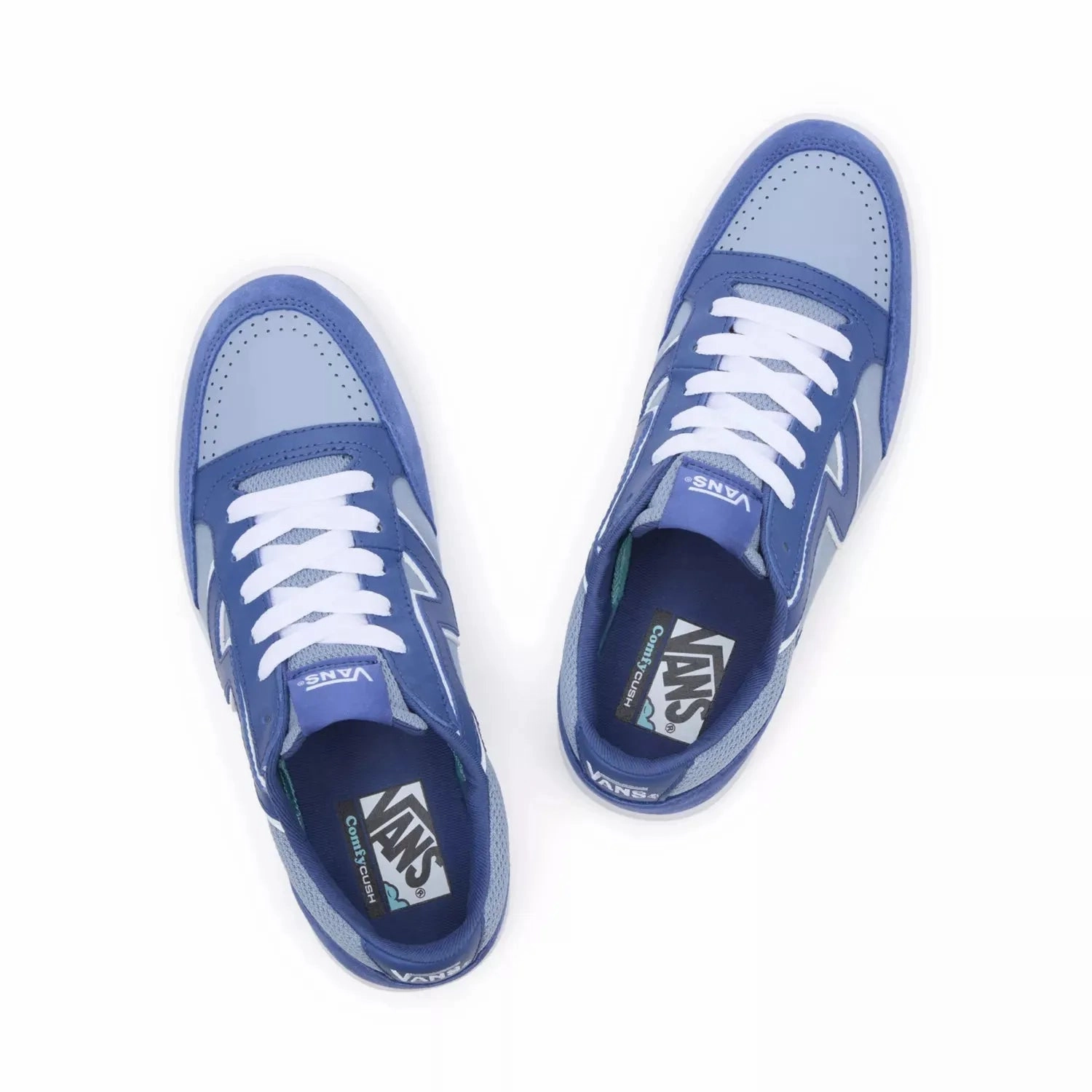 back to school Vans Men's Lowland ComfyCush Shoes - Blue / White