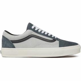Comfy Feel Cushioned Feel Vans Men's Old Skool Suede Shoes - Green / Grey