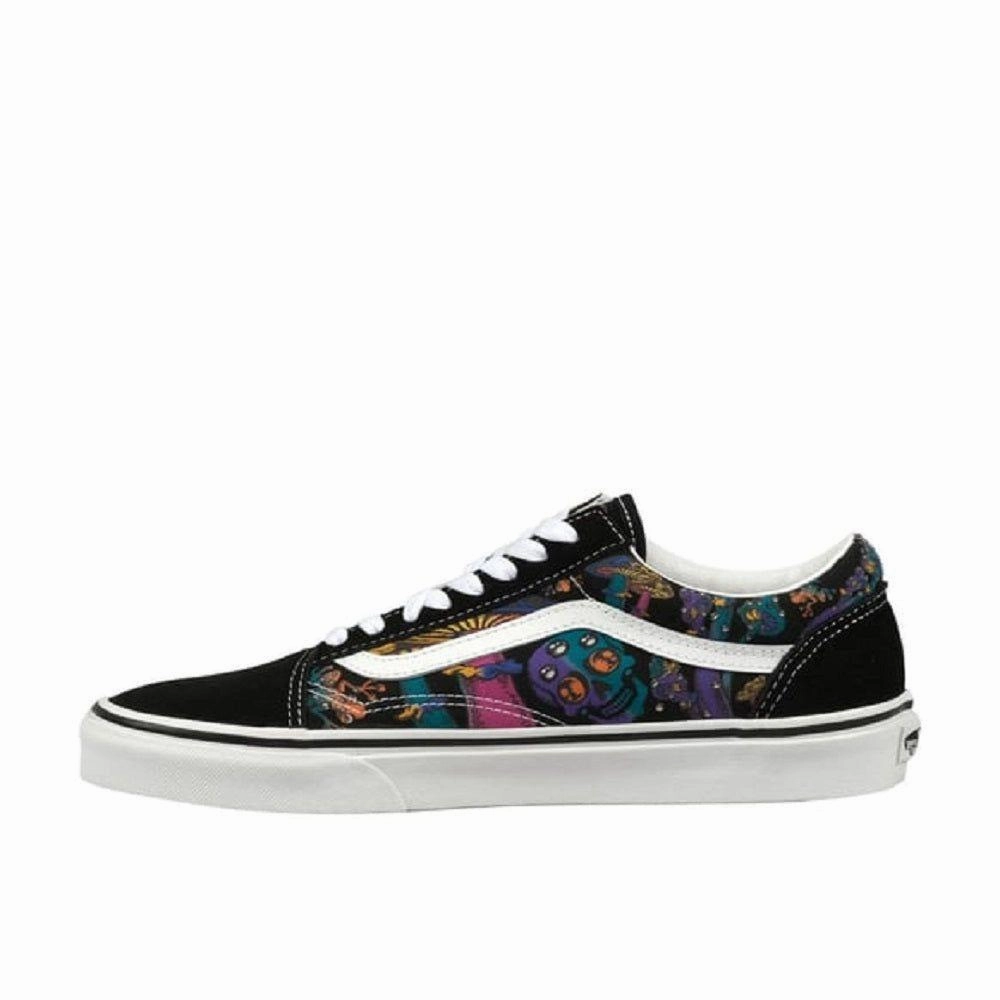 Vans Men's Old Skool Trippy Drip Shoes - Black / Multi Support Compression Molded Soles