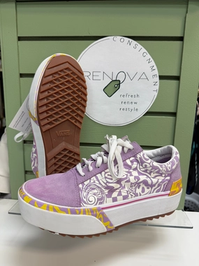 Vans Old Skool Stacked Platform Sneaker (Womens 8.5) Neutral Footbed Design