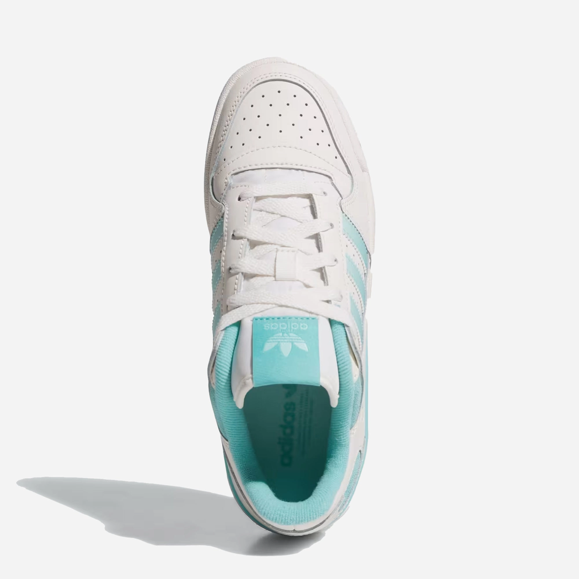 ADIDAS ORIGINALS | FORUM LOW CL { CLOUD WHITE/SEMI FLASH AQUA/EASY MINT Reinforced Stitching