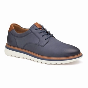 Men's Braydon Plain Toe Shoes In Navy Oiled Nubuck Matte Finish Boardroom Wear City Steps