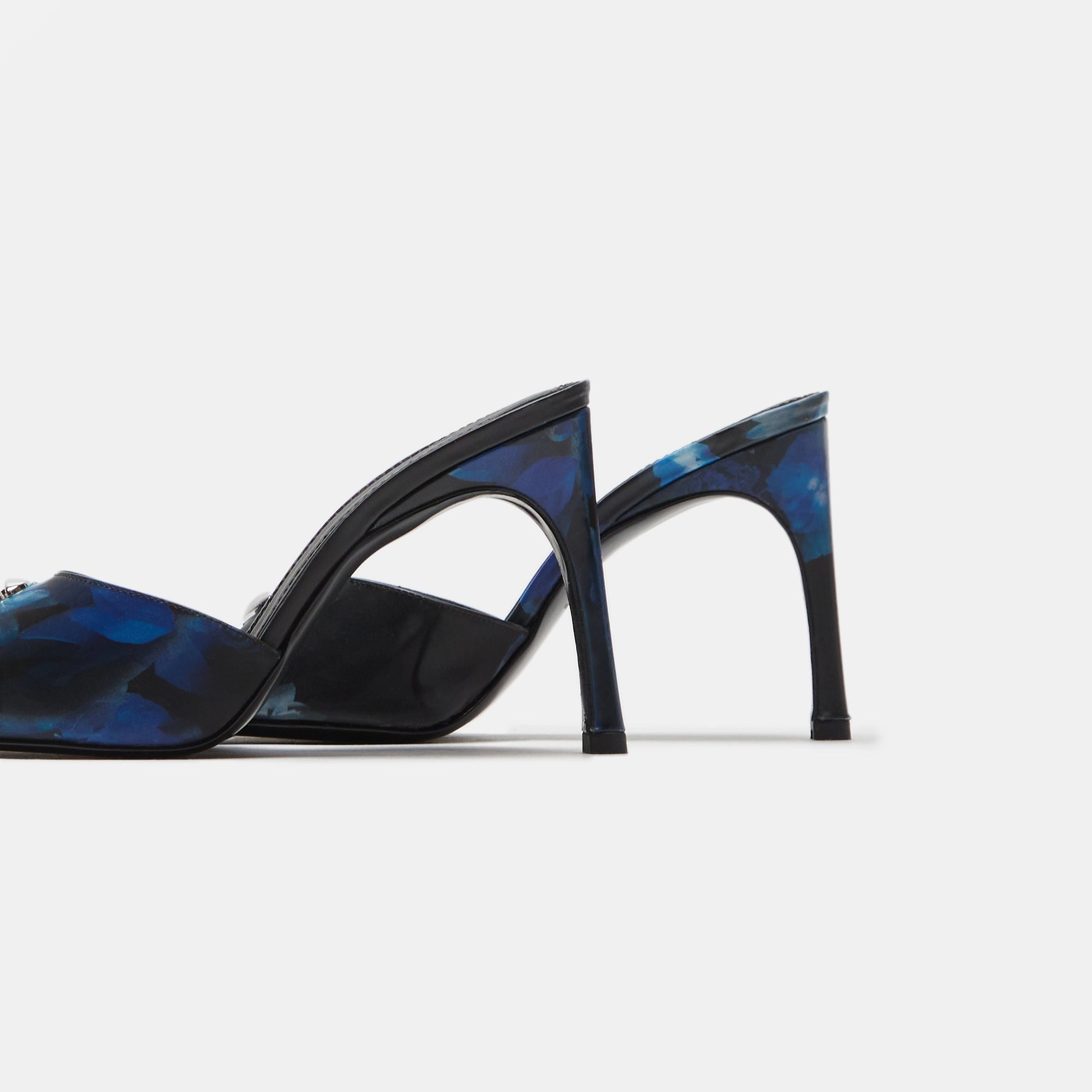 Coperni Holographic Logo Mule - Blue / Black Party Proof Effortless Style
