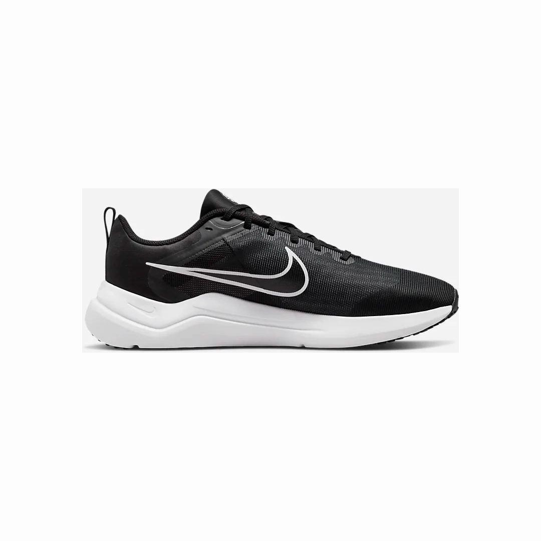 Nike Men's Downshifter 12 Shoes - Black / Dark Smoke Grey / Pure Platinum / White Foot Fresh Functional Edge